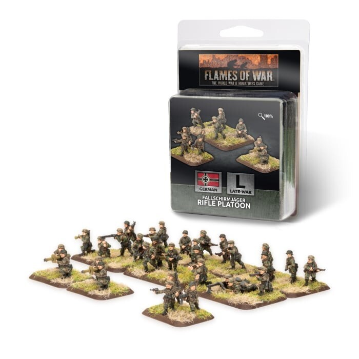 German Fallschirmjager Rifle Platoon - Late-War - Brand New - Flames of War