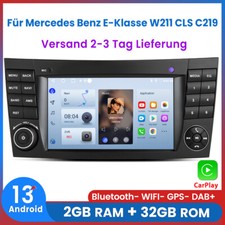 Für Mercedes BENZ CLS/E-Klasse W211 W219 Carplay Autoradio Android GPS BT 2+32GB Für Mercedes BENZ CLS/E-Klasse W211 W219 Carplay Autoradio Android GPS BT 2+32GB