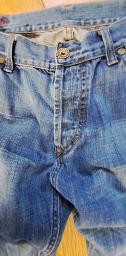 Teddy Smith Pierna Recta Azul Retro Denim Jeans Hombre Talla W36L32 - Imagen 4 de 11