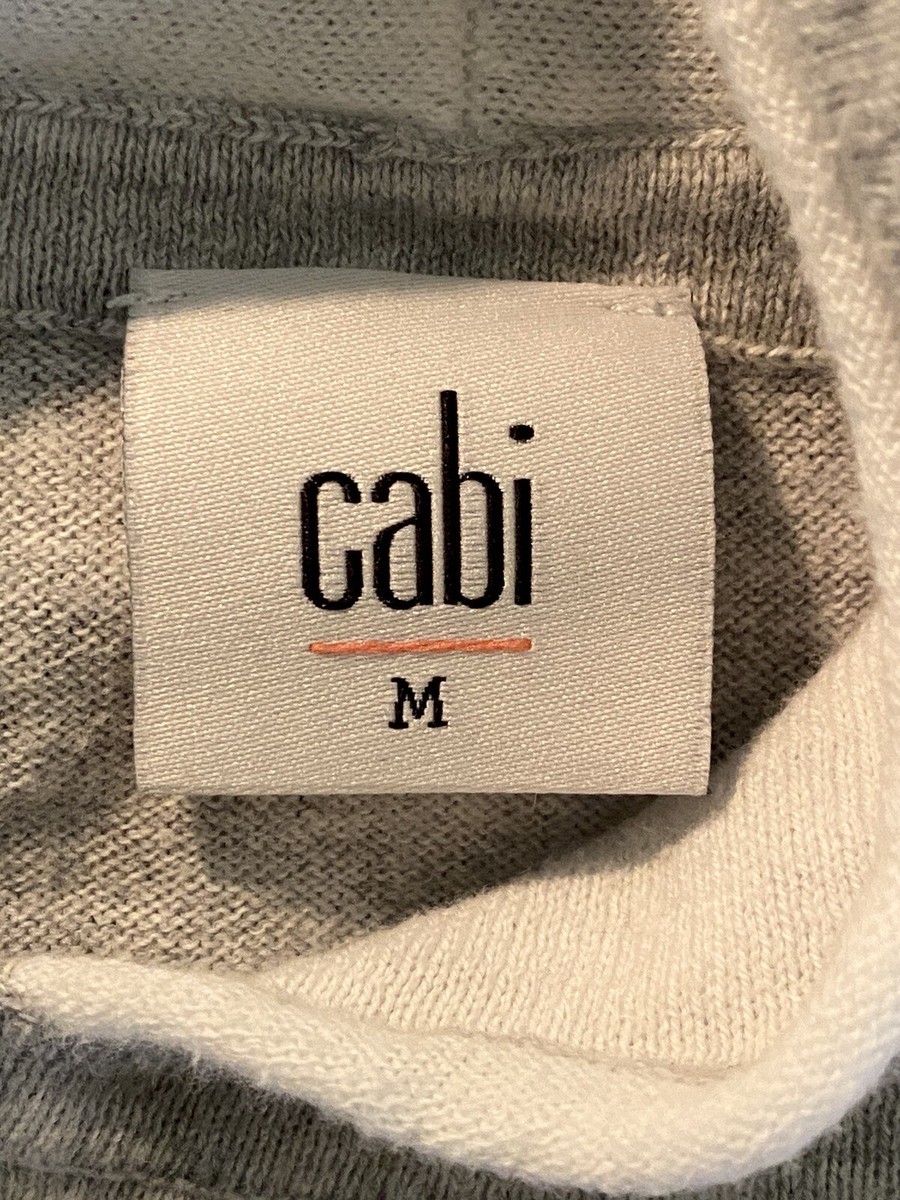 Cabi Hoodie Pullover Gray Sleeveless Sweatshirt Womens Size M 100