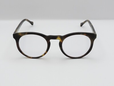 FELIX GRAY TURING C5 ROUND FULL RIM EYEGLASS FRAMES TORTOISE 45-21-140 NEW*