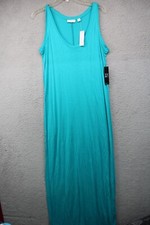 New York & Co. Turquoise Maxi Tank Dress-Size Large-New w/Tags
