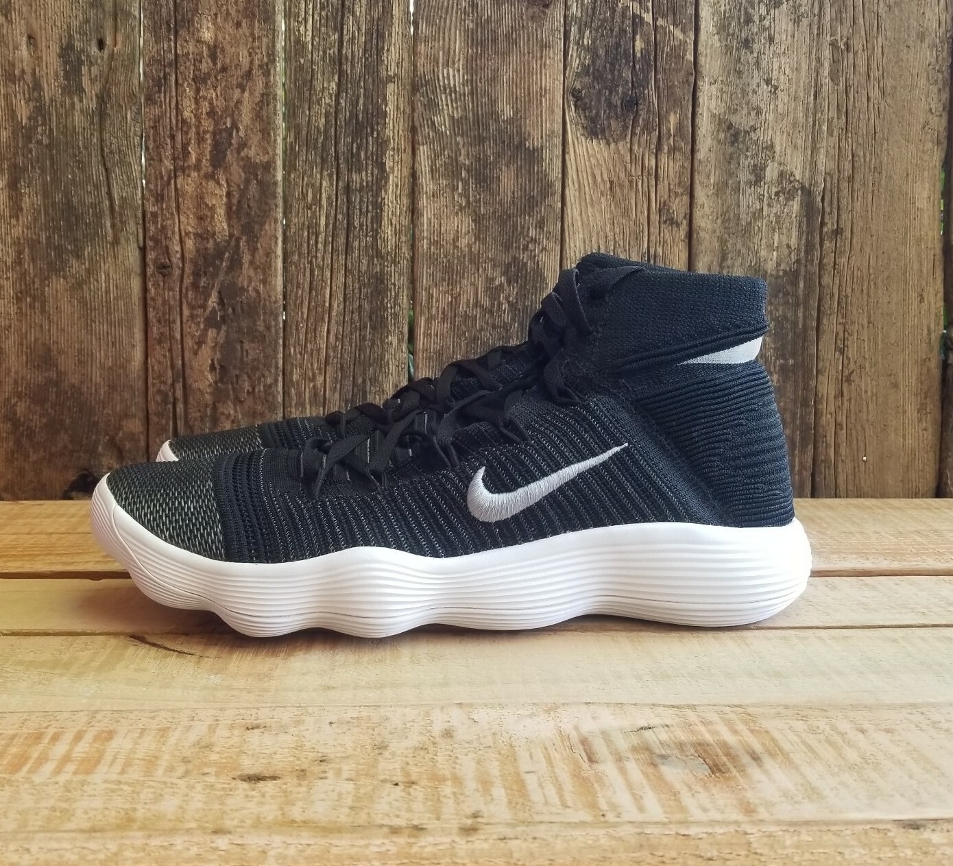 nike react hyperdunk 2017 flyknit black