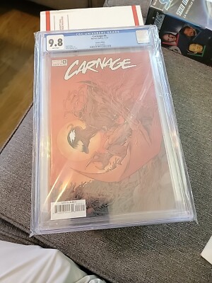 Carnage #6 Shalvey Variant Marvel Comic 1st Print 2022 CGC 9.8