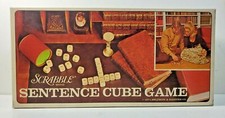 Vintage 1971 Scrabble Sentence Cube Game Selchow & Righter Made in USA Education