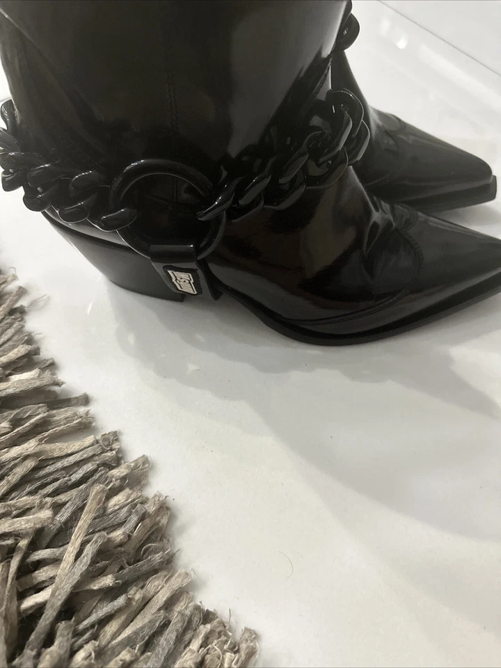 Ковбойские сапоги MSGM черная кожа! Размер 7 - Изображение 2 из 4