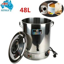 48L Hot Water Stainless Steel Urn with Concealed Element Boiler Tea Kettle AU