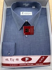 SAle! Men's Dress Shirts Long Sleeve Wrinkle-Free Shirt as Size Chart Showing