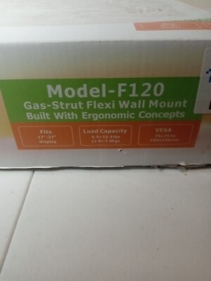 North Bayou Monitor Wall Mount 17 - 27 inch Gas Strut - NEW - Fast Shipping