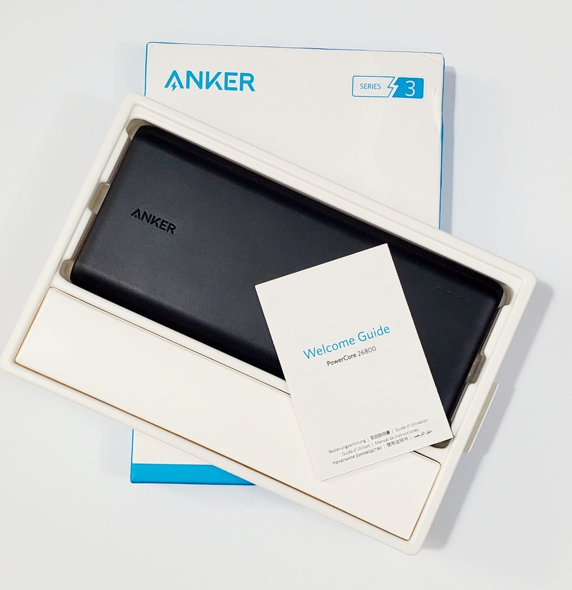 Khanka Dur Cas étui de Voyage Housse Porter pour pour Anker PowerCore 26800 mAh Batterie Externe Haute Capacité (Noir