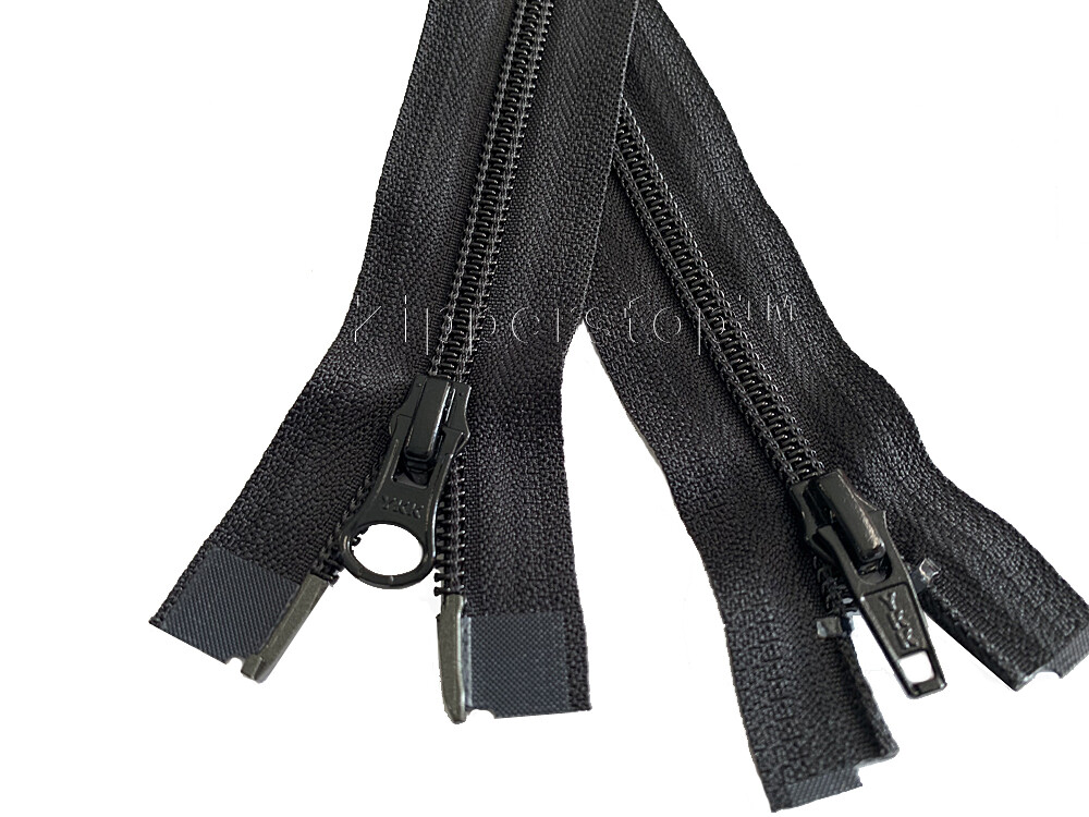 YKK #5 Nylon Coil Two-Way Jacket Zipper Color Black - 30