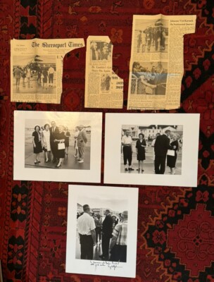 Shreveport, LA Lyndon B. Johnson Signed Personal Large Photos And NewsClippings