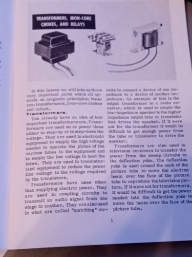 1973 Narodowy Instytut Radiowy Transformers, dławisko rdzeniowe i przekaźniki - Zdjęcie 4 z 6