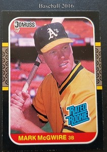 Mark-McGwire-Donruss-1987-034-Rated-Rookie-034-Sports-Trading-Card-46-Oakland-A-039-s