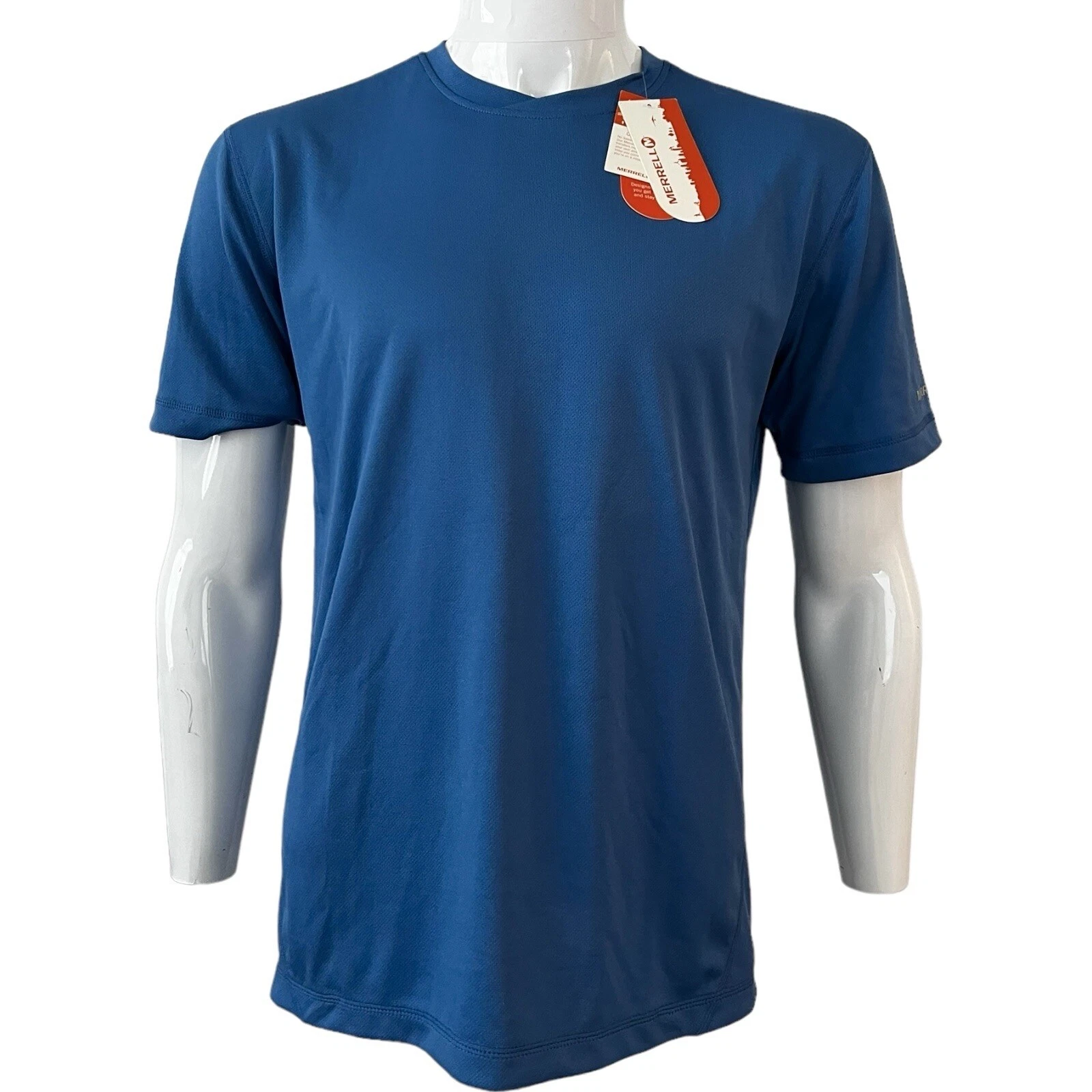 Merrell Mens Short Sleeve Athletic T-Shirt Activewear Top Medium
