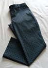 BANANA REPUBLIC Navy Blue & Green CROP Capri Pant Sz 8 (26.5 Inseam) — photo 2