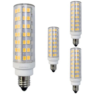 Diodesy 4PK LED T6 Light Bulb, Retrofit Lamp, 6.5W, 70W, 3000K, 700LM, CRI80