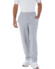 Champion Adult Powerblend Open-Bottom Fleece Pant with Pockets - P800