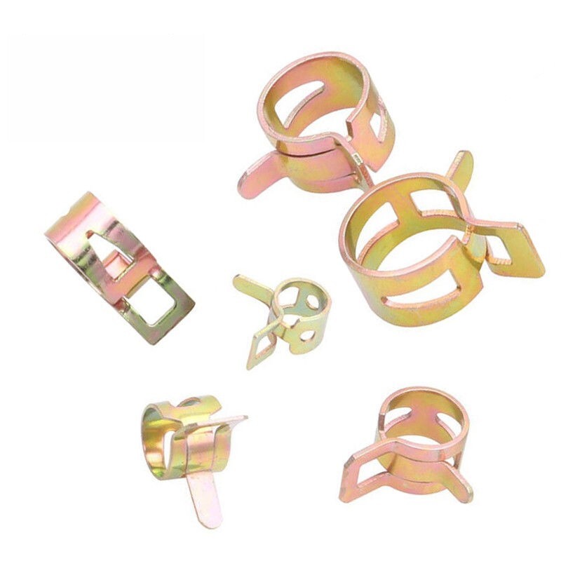 80X/Kit Spring Clip Hose Clamps For Holding Tight On Fuel/Vauum/Water