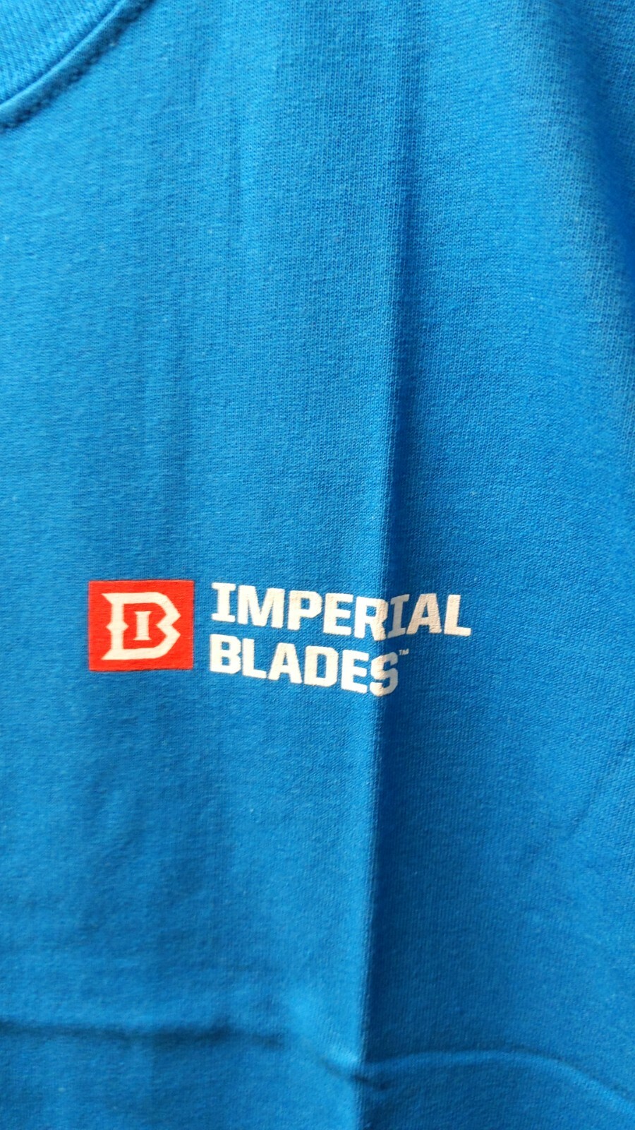 Imperial Blades 100 Cotton Blue TShirt Lrg & XL eBay