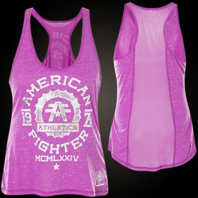 AMERICAN FIGHTER Affliction Damen Maryland Tank Lila 