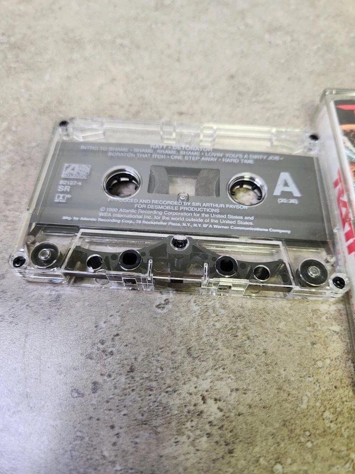 RATT - DETONATOR CASSETTE TAPE 1990 ATLANTIC RECORDS - Image 2 of 2
