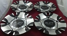 Ruff Racing Wheels Silverblack Custom Wheel Center Caps Set Of 4 C1039-1s811 Ruff Racing Wheels Silverblack Custom Wheel Center Caps Set Of 4 C1039-1s811