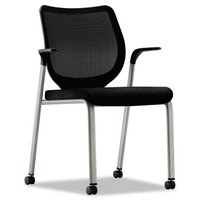 Hon Nucleus Multipurpose Chair Black Ilira-stretch M4 Back Black Seat Platinum on sale Hon Nucleus Multipurpose Chair Black Ilira-stretch M4 Back Black Seat Platinum on sale