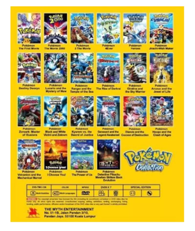 ANIME DVD~Pokemon 26 in 1 Movie Collection~English subtitle&All region+FREE  GIFT