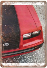 Vintage 1984 Ford Mustang C2 Ad Retro Look Metal Sign A8972