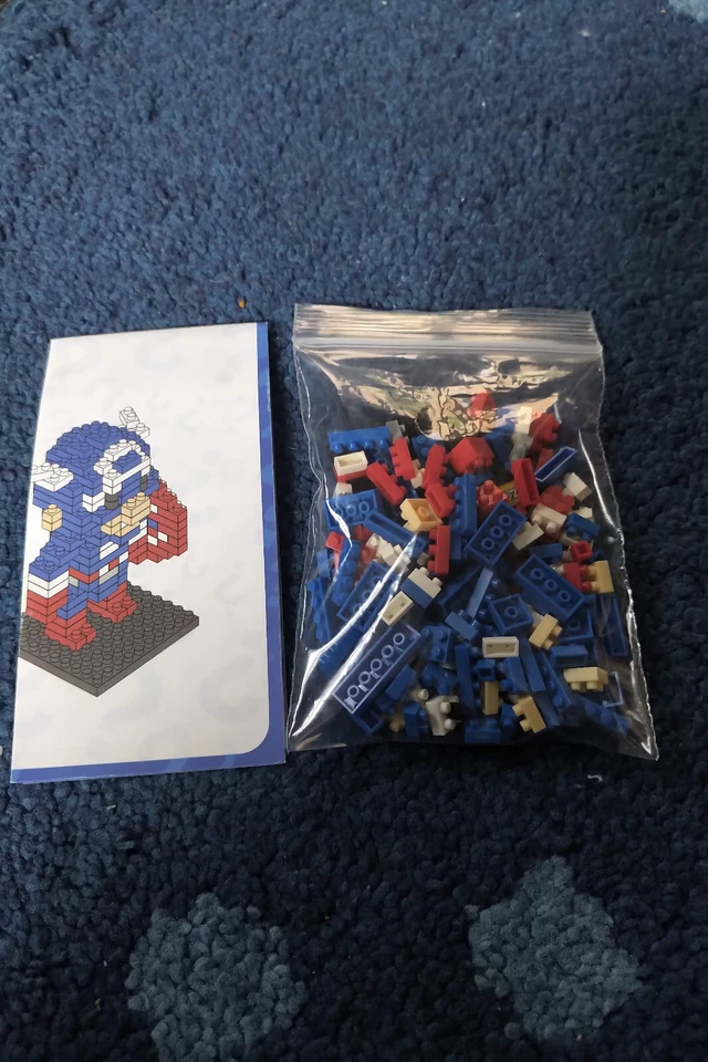 LOZ Diamond Block Captain America - Marvel Superhero - Used - Image 2 of 2