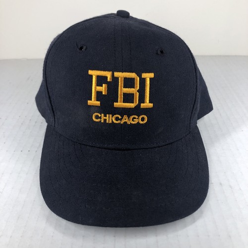 Vintage 80s FBI Chicago Strapback Hat 