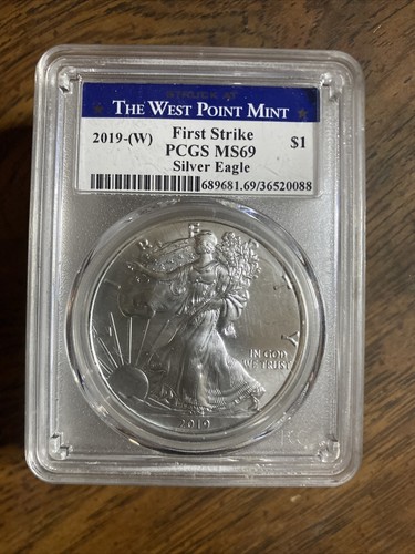 2019 American Silver Eagle First Strike PCGS MS69 - West Point Mint