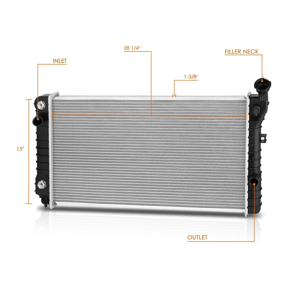Radiador de aluminio estilo OE DPI-658 para 88-91 Regal/Cutlass Supreme/Grand Prix Foto 2 de 4