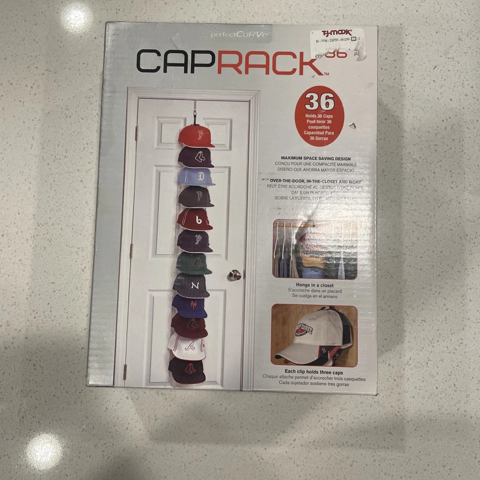 Estante para gorras 36 de Perfect Curve sombrero organizador de almacenamiento para 36 sombreros Foto 2 de 4