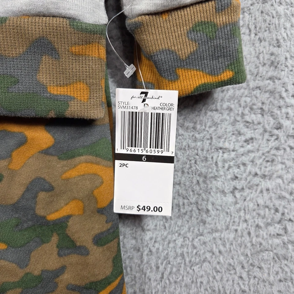 7 For All Mankind Sudadera con Capucha y Pantalones Juveniles 2 Piezas Conjunto Niño 6 Pantalones de Correr Foto 3 de 4