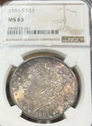 1886-S Morgan Silver Dollar NGC MS63 Nice Color with Luster