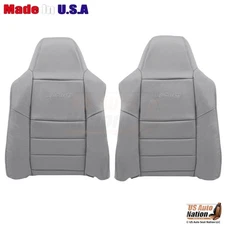 2003-2007 Fits Ford F250 F350 Lariat Leatherette Front Top Covers Medium Flint