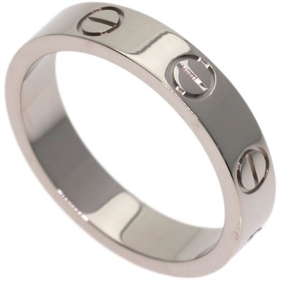 CARTIER  love ring #48 Ring K18 White Gold  Ladies [Used]