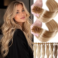 CLEARANCE Nail U Tip Fusion Keratin Real Remy Human Hair Extensions THICK 1G/S