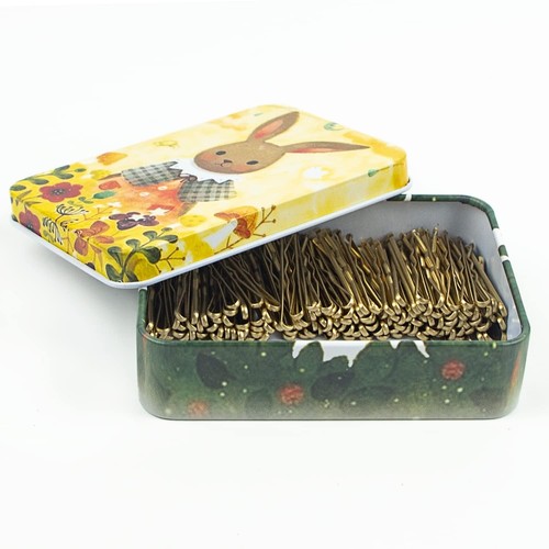 Mini Bobby Pins Blonde with Cute Case, 200 CT 1.38 Inch Small Hair Bobby Pins...