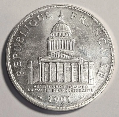 100 francs Panthéon 1991 - Photo 1/2