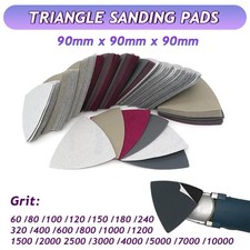 90mm Wet and Dry Mouse Sanding Sheets Palm Sander Sandpaper Pads 60-10000 Grit