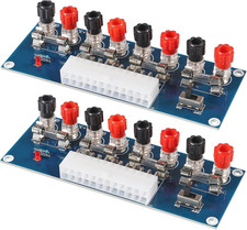 2Pcs 24 Pin ATX Power Supply Breakout Adapter Module Desktop Computer Chassis Co
