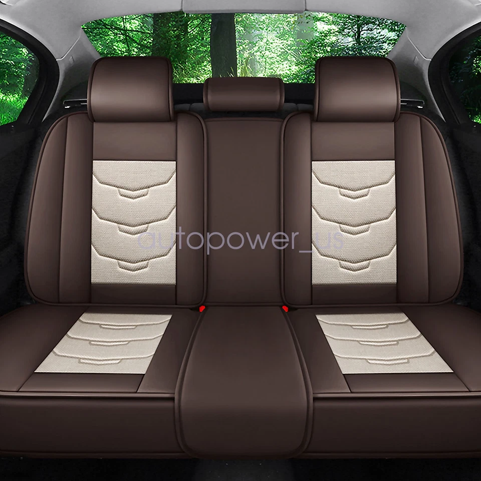 For Dodge Ram 1500 2009-2023 2500 3500 5-Seats Car Seat Covers Full Set Cushion - Image 4 of 4