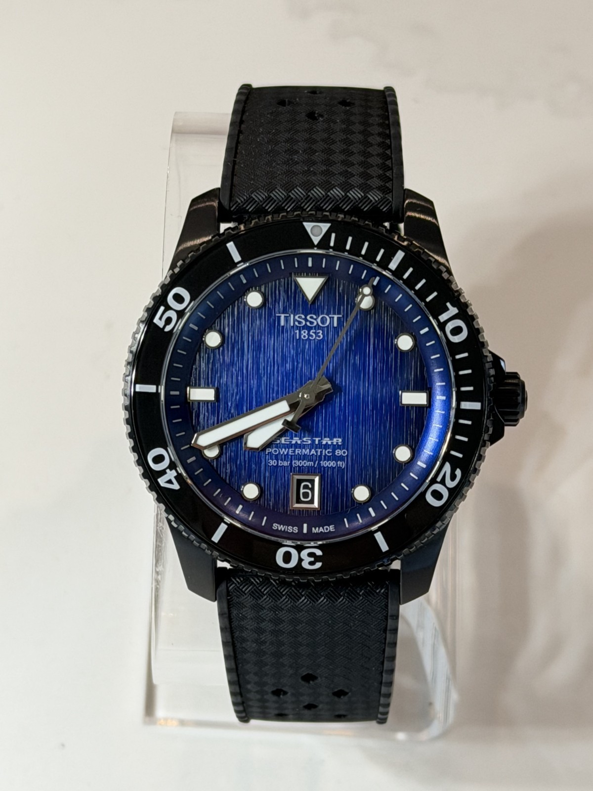 Powermatic 80 Seastar 1000 Men's Watch T1208073704100 Tissot - vintagewatches.pk