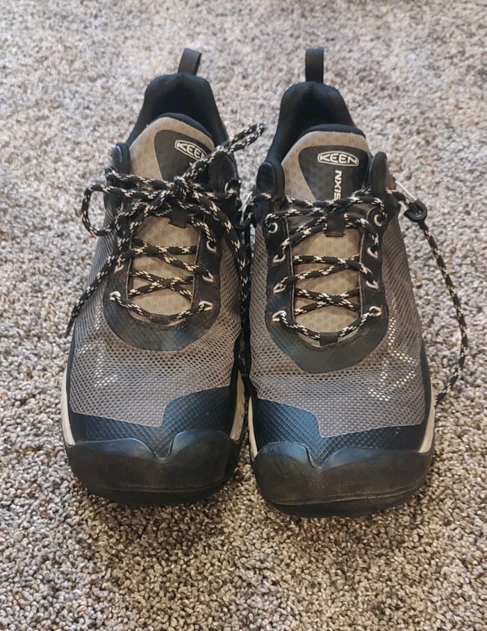 Keen NXIS EVO Scarpa da Escursionismo Impermeabile Uomo Taglia 12 Medium Nero Grigio