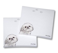 Bloc de notas adhesivas Shih Tzu - corte cachorro bronceado - 100 hojas