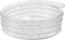Suction Hose 3/4" ID - 5ft Clear Wire Reinforced Vinyl 3/4" ID,