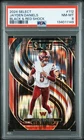 Jayden Daniels RC 2024 Select #112 Black & Red Shock PSA 8 Commanders